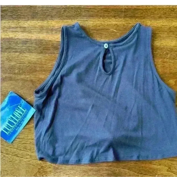 Lucy Love Kids "Backstage Tie Tee" Girl's Gray Top Size Large New With Tag! - Picture 4 of 6